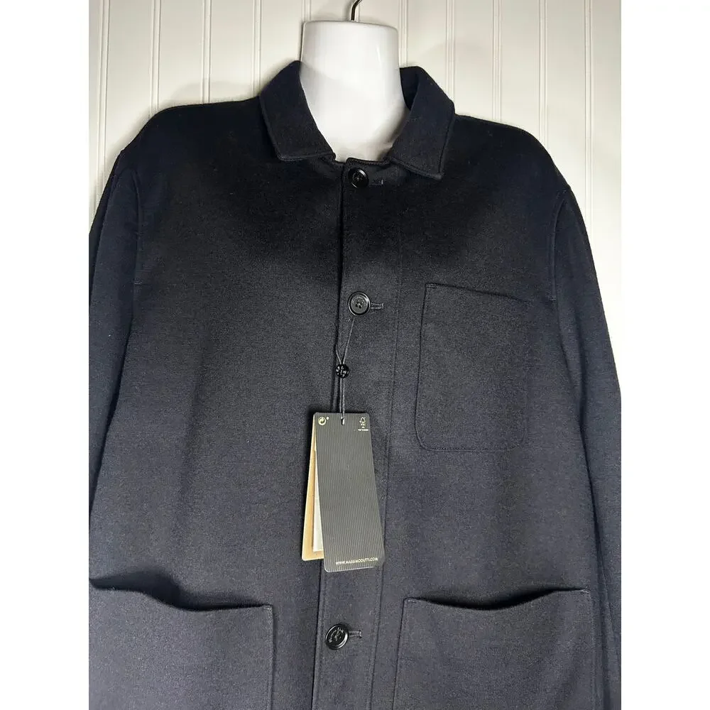 Massimo Dutti all cotton wool over shirt with pockets business office SZ M NWT